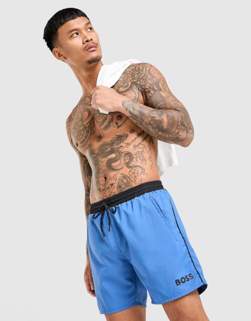 BOSS Starfish Swim Shorts - Blauw- Heren, Blauw