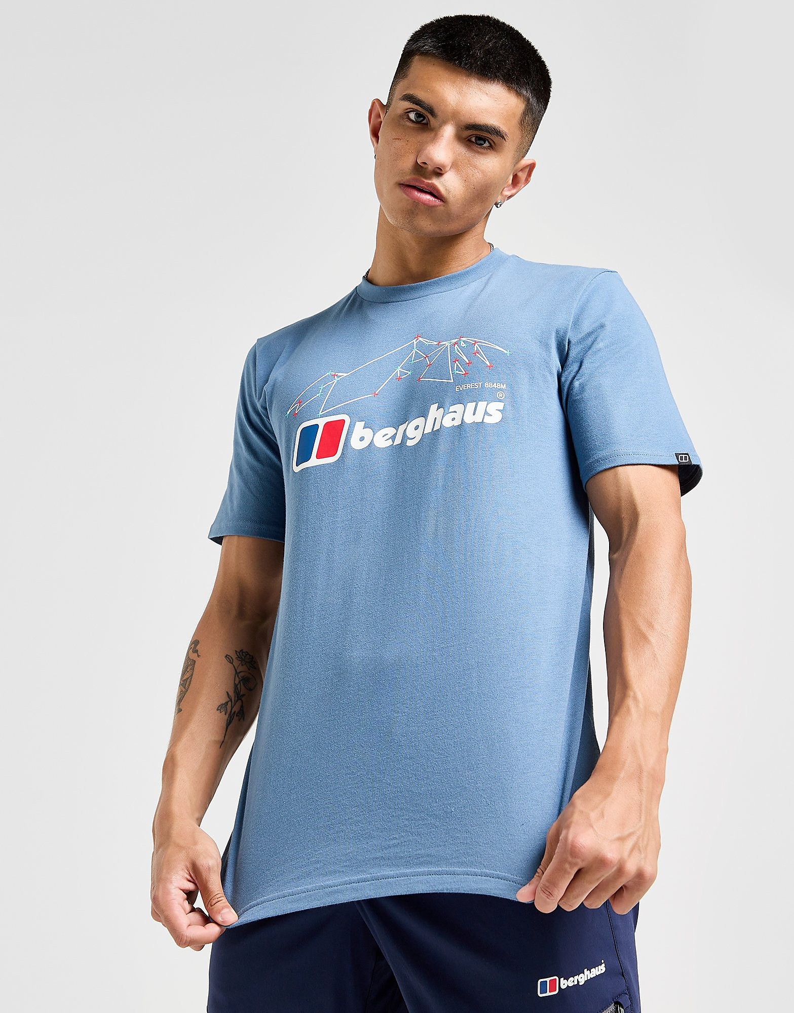 Berghaus Everest T-Shirt - Blauw- Heren, Blauw Berghaus Everest T-Shirt - Blauw- Heren, Blauw