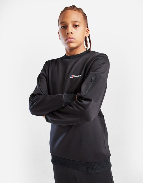 Berghaus Talus Crew Sweatshirt Junior - Zwart, Zwart