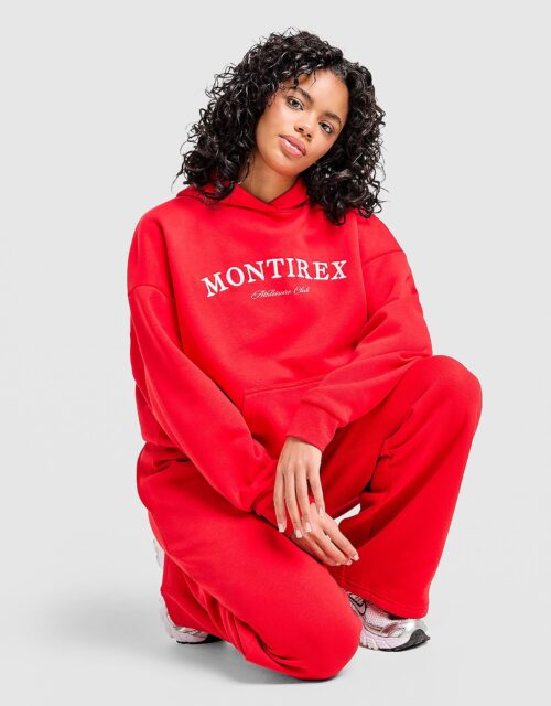 MONTIREX Athleisure Club Overhead Hoodie - Rood- Dames, Rood