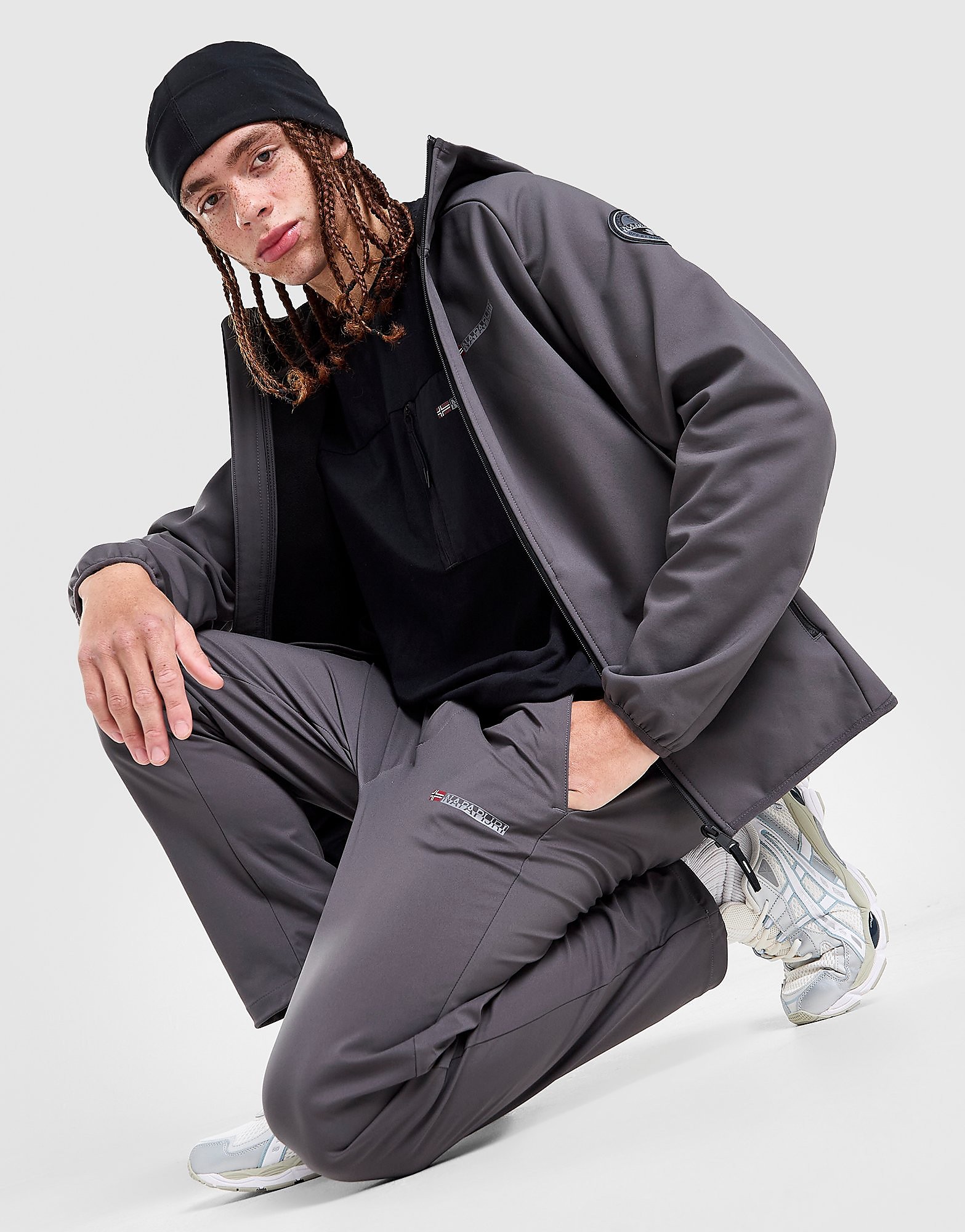 Napapijri Softshell Track Pants - Grijs- Heren, Grijs Napapijri Softshell Track Pants - Grijs- Heren, Grijs