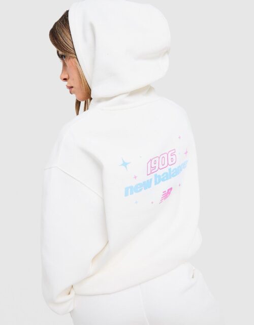 New Balance Star Overhead Hoodie - Wit- Dames, Wit