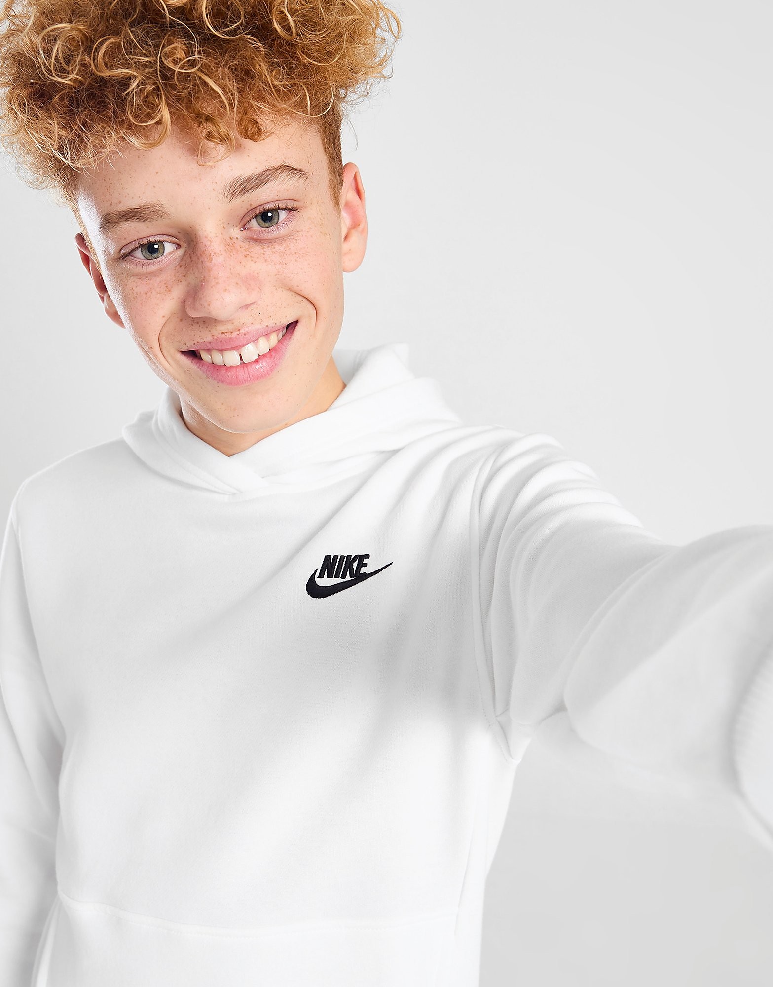 Nike Hoodie voor kids Sportswear Club Fleece - Wit, Wit Nike Hoodie voor kids Sportswear Club Fleece - Wit, Wit