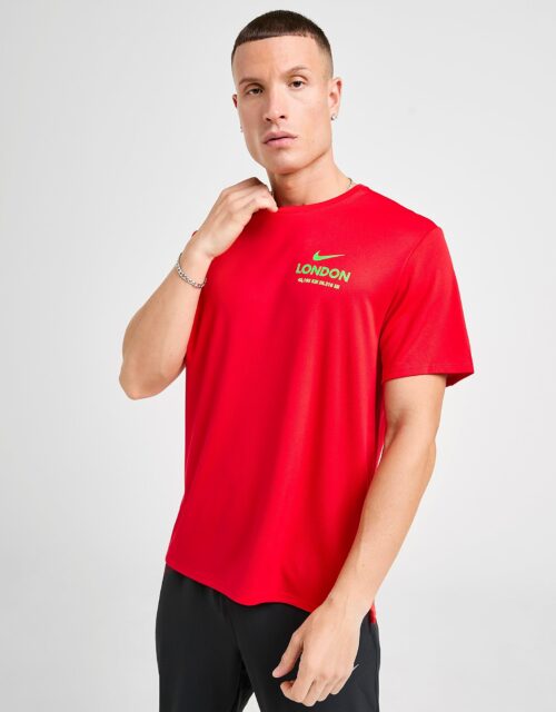 Nike London Stride T-Shirt - Rood- Heren, Rood