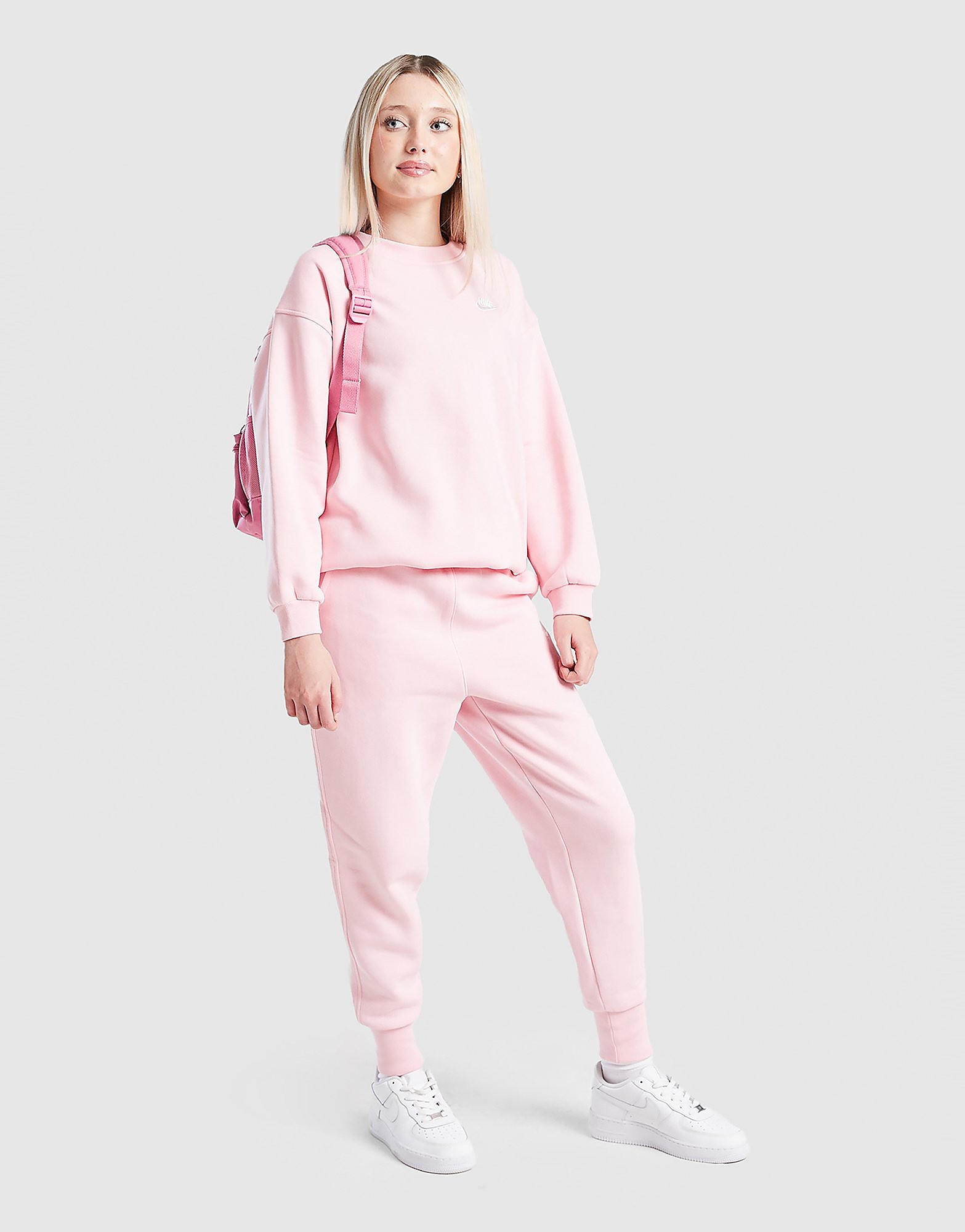 Nike Oversized sweatshirt voor kids Sportswear Club Fleece - Roze, Roze Nike Oversized sweatshirt voor kids Sportswear Club Fleece - Roze, Roze