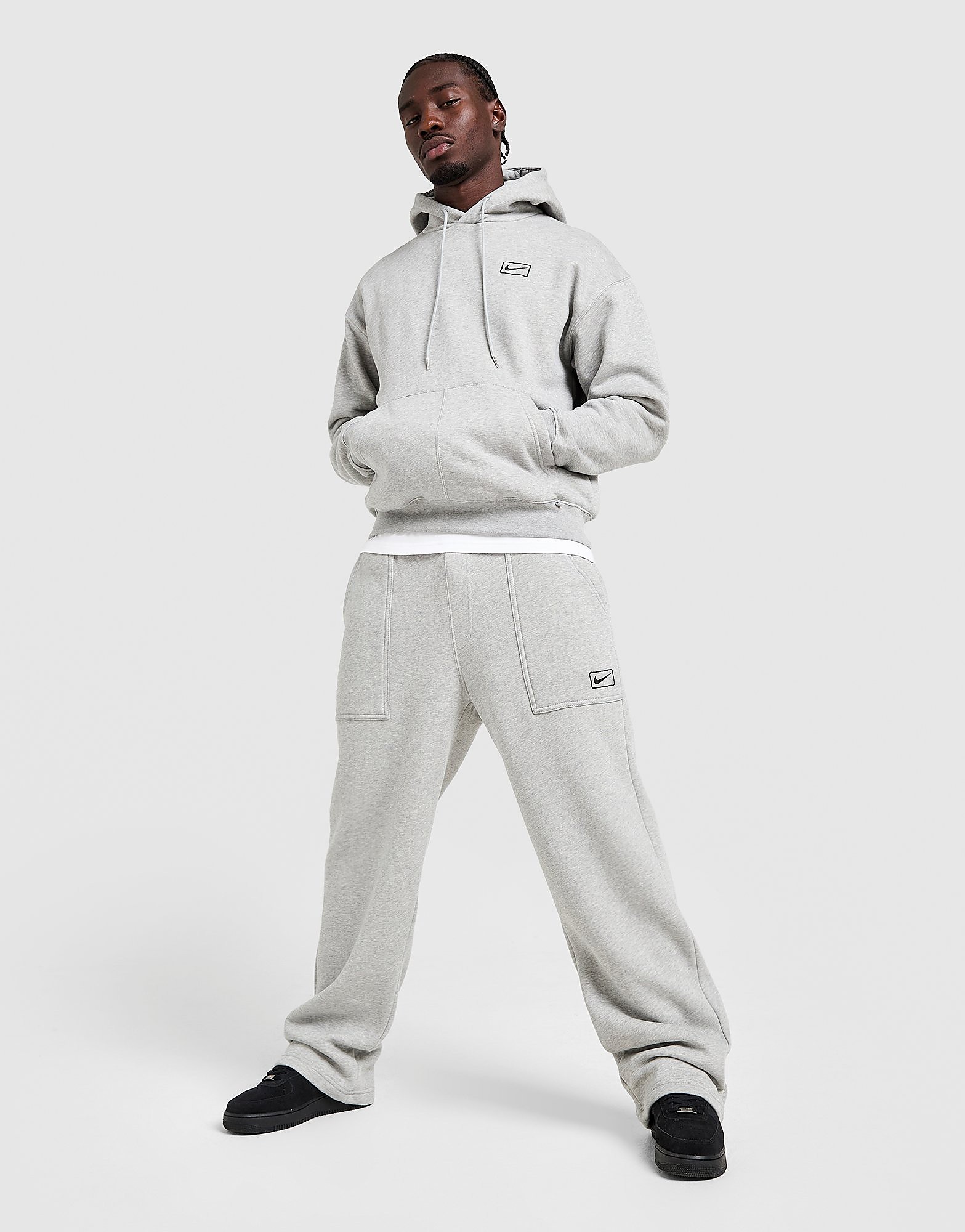 Nike Street Fleece Oversized Joggers - Grijs- Heren, Grijs Nike Street Fleece Oversized Joggers - Grijs- Heren, Grijs