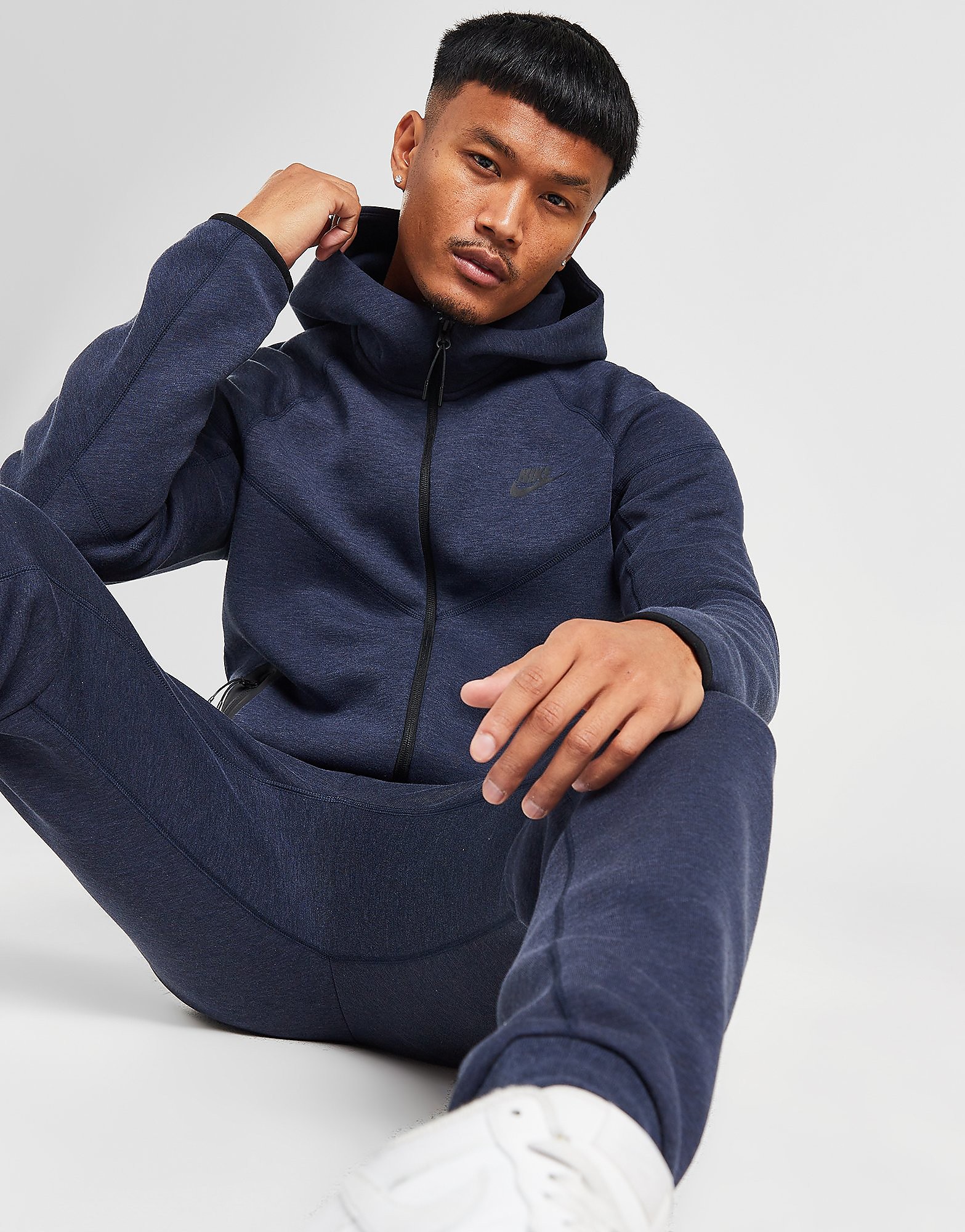 Nike Tech Windrunner herenjack van fleece met rits over de hele lengte Tech - Blauw- Heren, Blauw Nike Tech Windrunner herenjack van fleece met rits over de hele lengte Tech - Blauw- Heren, Blauw