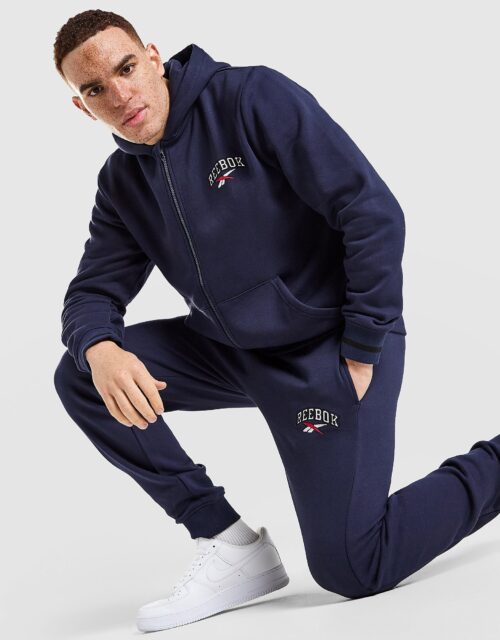Reebok State Full Zip Tracksuit - Blauw- Heren, Blauw
