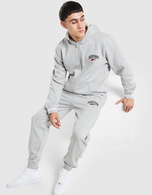 Reebok State Full Zip Tracksuit - Grijs- Heren, Grijs