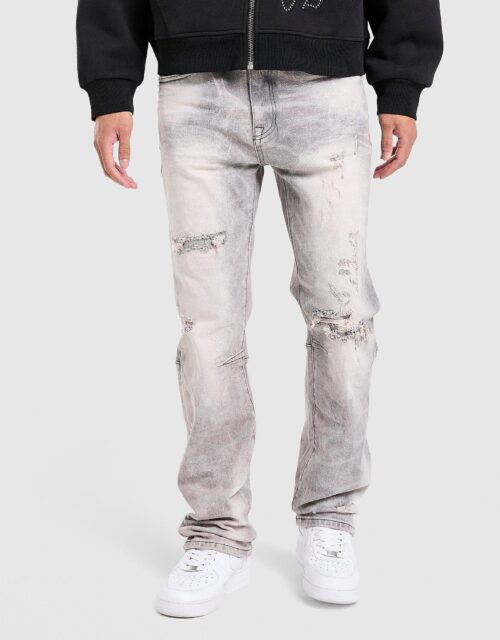 Smoke Rise Straight Heavy Whisker Jeans - Grijs- Heren, Grijs