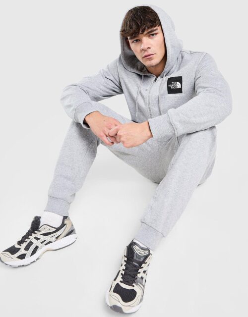 The North Face Fine Box Full Zip Hoodie - Grijs- Heren, Grijs