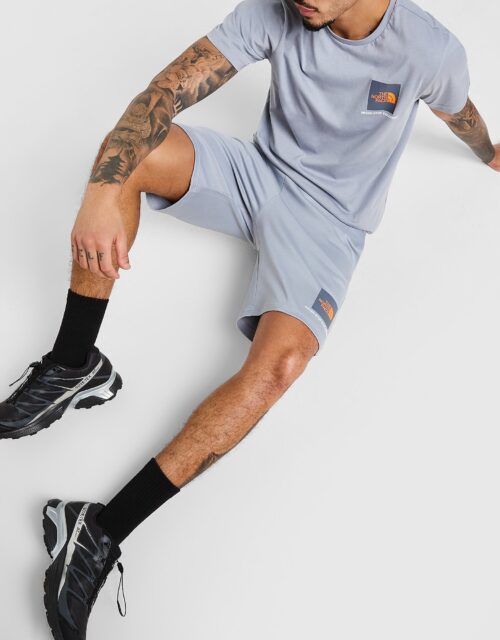 The North Face Fine Box Logo Shorts - Grijs- Heren, Grijs