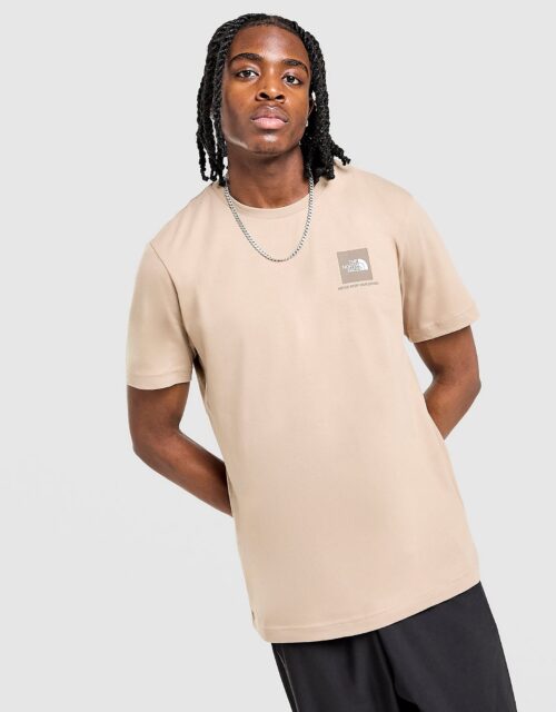 The North Face Fine Box Logo T-Shirt - Bruin- Heren, Bruin