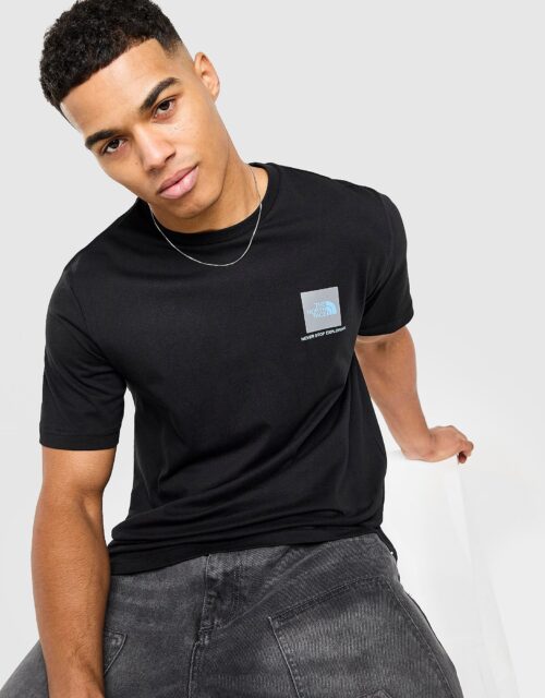 The North Face Fine Box Logo T-Shirt - Zwart- Heren, Zwart
