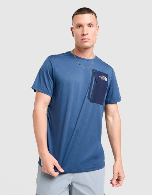 The North Face Mountain Athletics Pocket T-Shirt - Blauw- Heren, Blauw