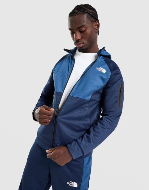 The North Face Tek Full Zip Hoodie - Blauw- Heren, Blauw