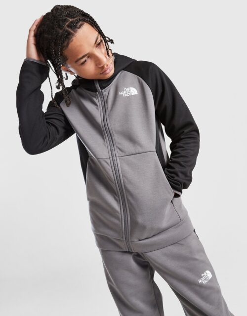 The North Face Tek Full Zip Hoodie Junior - Grijs, Grijs