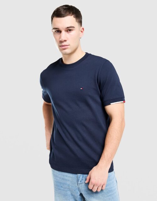 Tommy Hilfiger Small Logo T-Shirt - Blauw- Heren, Blauw