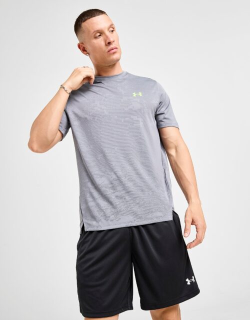 Under Armour Jacquard Vent T-Shirt - Grijs- Heren, Grijs