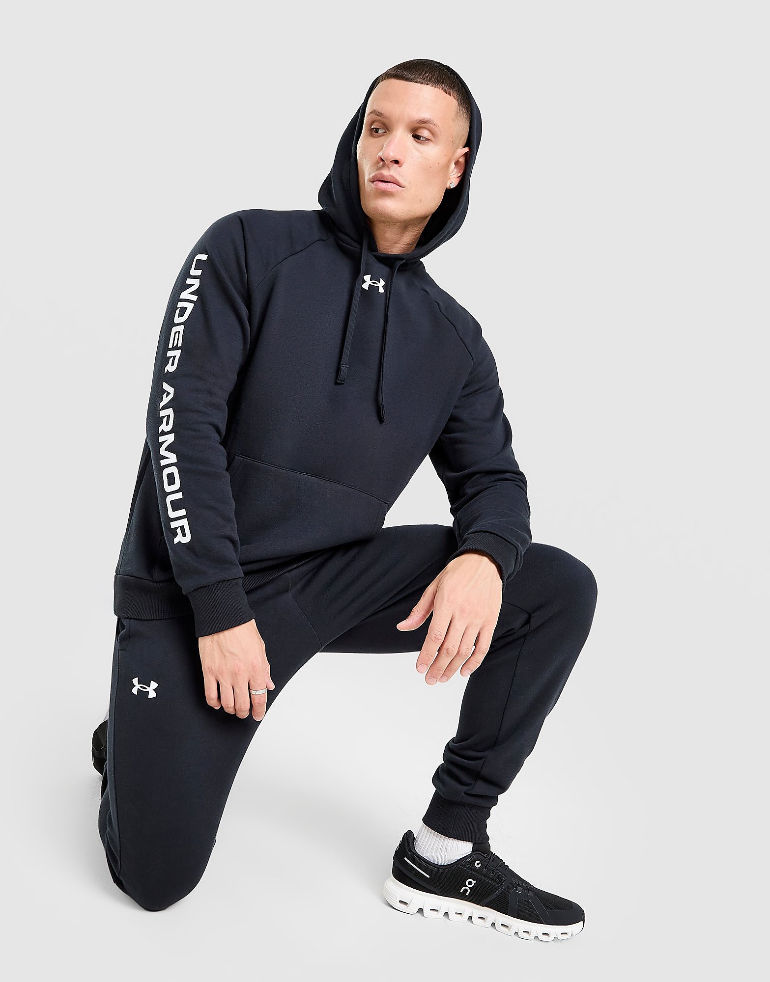 Under Armour Rival Fleece Hooded Tracksuit - Zwart- Heren, Zwart Under Armour Rival Fleece Hooded Tracksuit - Zwart- Heren, Zwart