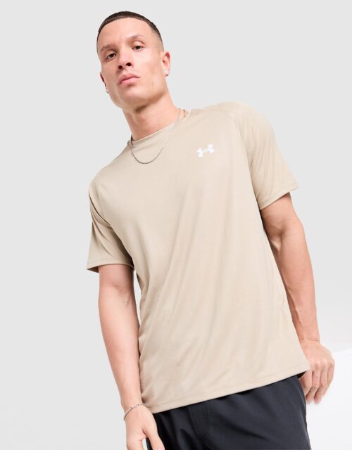 Under Armour Tech Emboss T-Shirt - Bruin- Heren, Bruin