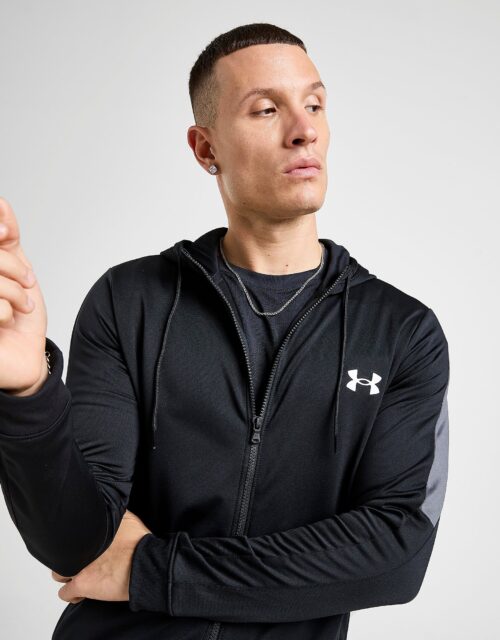 Under Armour UA Poly Hoodie - Zwart- Heren, Zwart