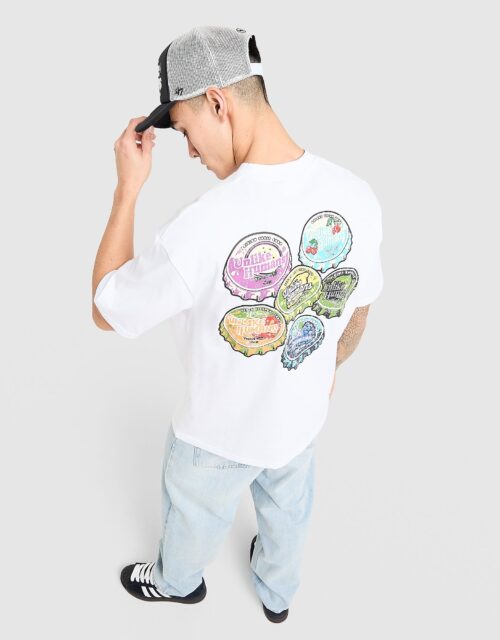 Unlike Humans Capped T-Shirt - Wit- Heren, Wit