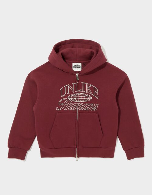Unlike Humans International Full Zip Hoodie Junior - Rood - Kind, Rood