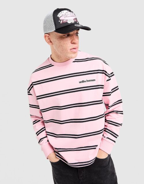 Unlike Humans Jem Long Sleeve T-Shirt - Roze- Heren, Roze