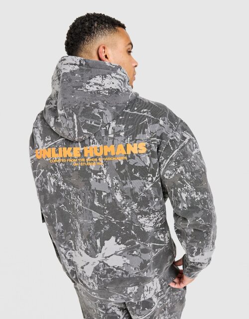 Unlike Humans Wessex Hoodie - Grijs- Heren, Grijs