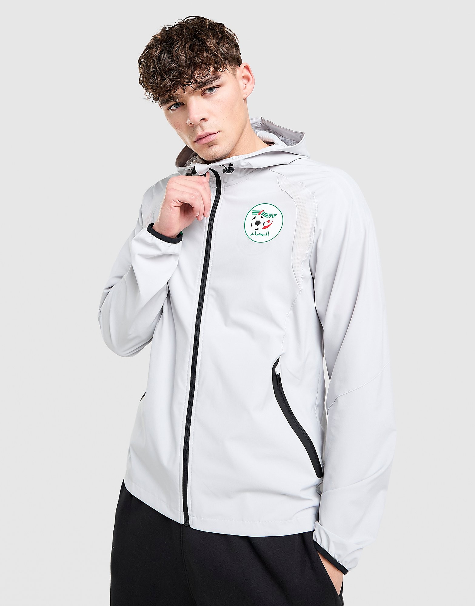 adidas Algeria Tech Full Zip Windbreaker - Grijs- Heren, Grijs adidas Algeria Tech Full Zip Windbreaker - Grijs- Heren, Grijs
