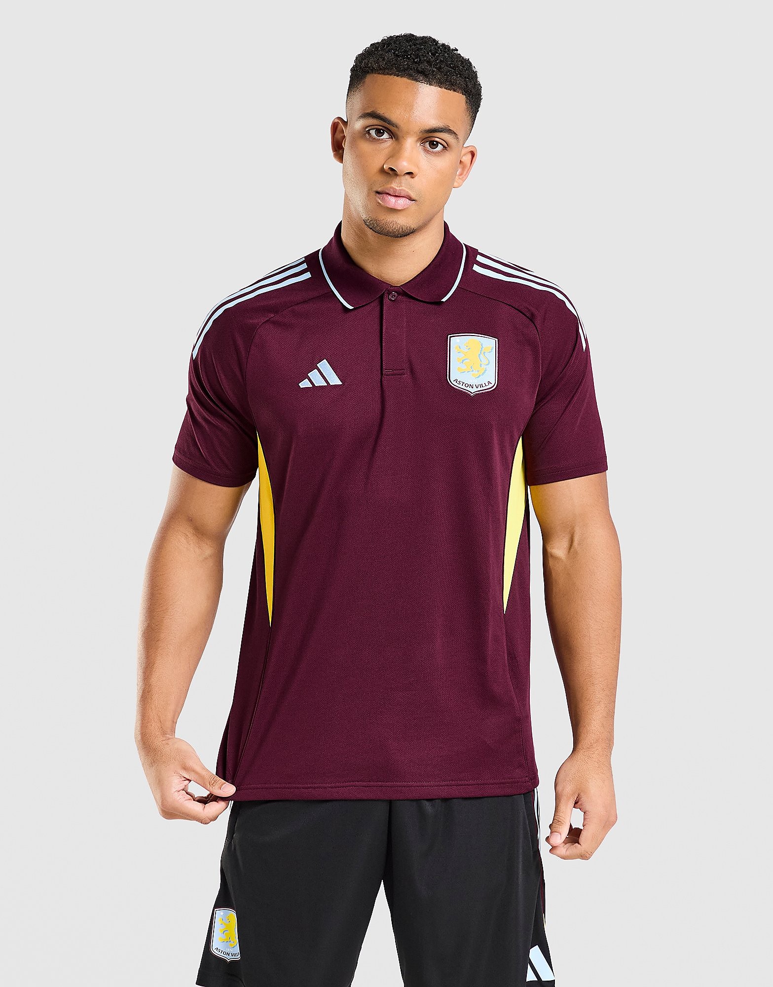 adidas Aston Villa Tiro 25 Polo Shirt - Rood- Heren, Rood adidas Aston Villa Tiro 25 Polo Shirt - Rood- Heren, Rood