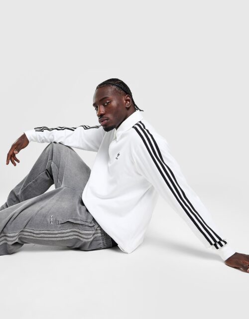 adidas Originals Rugby Long Sleeve Polo Shirt - Wit- Heren, Wit