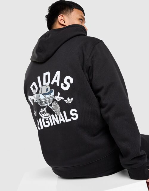 adidas Originals Trefoil Graphic Hoodie - Zwart- Heren, Zwart